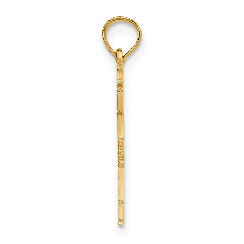14K Yellow Gold Boy W/ Baseball Cap Charm