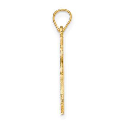 14K Yellow Gold Girl Charm