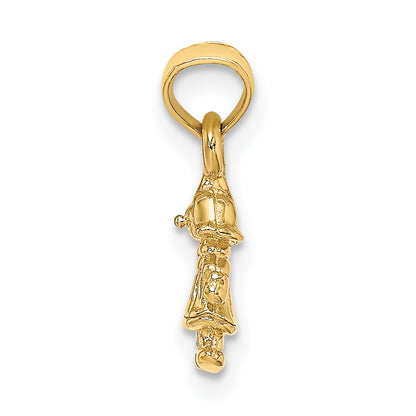 14K Yellow Gold 3-D Mini Doll Charm