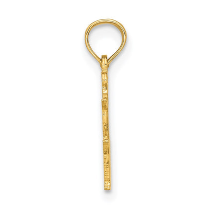14K Yellow Gold Virgo Zodiac Charm
