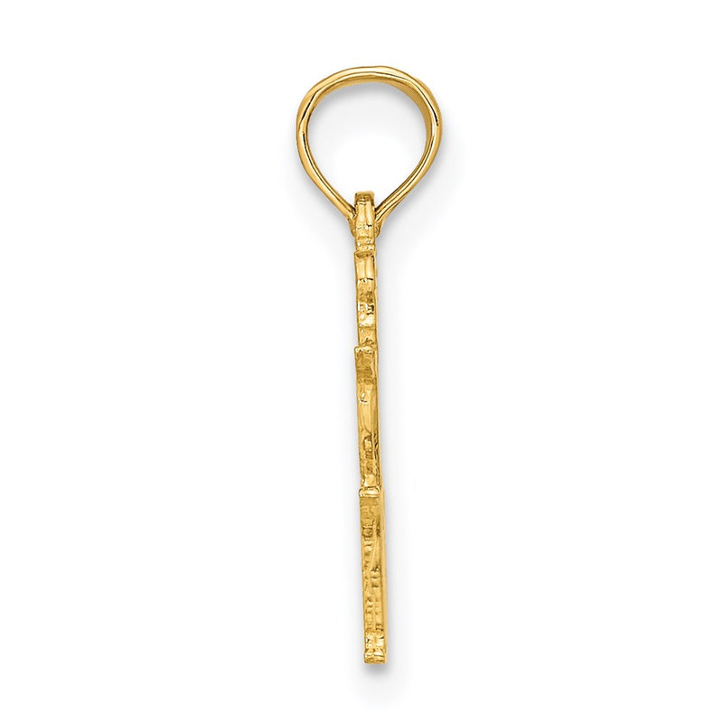 14K Yellow Gold Virgo Zodiac Charm