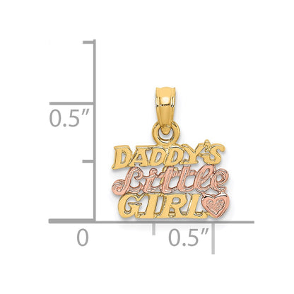 14K Two-Tone Daddy'S Little Girl Charm