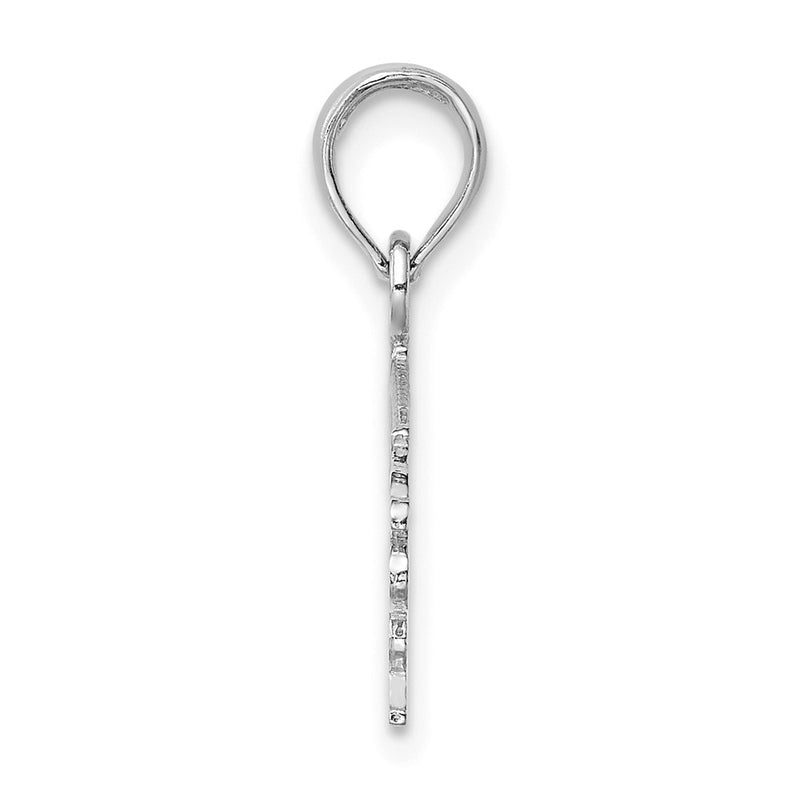 14K White Gold Firefighter'S Daughter Charm