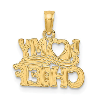 14K Yellow Gold I Love My Chief Charm