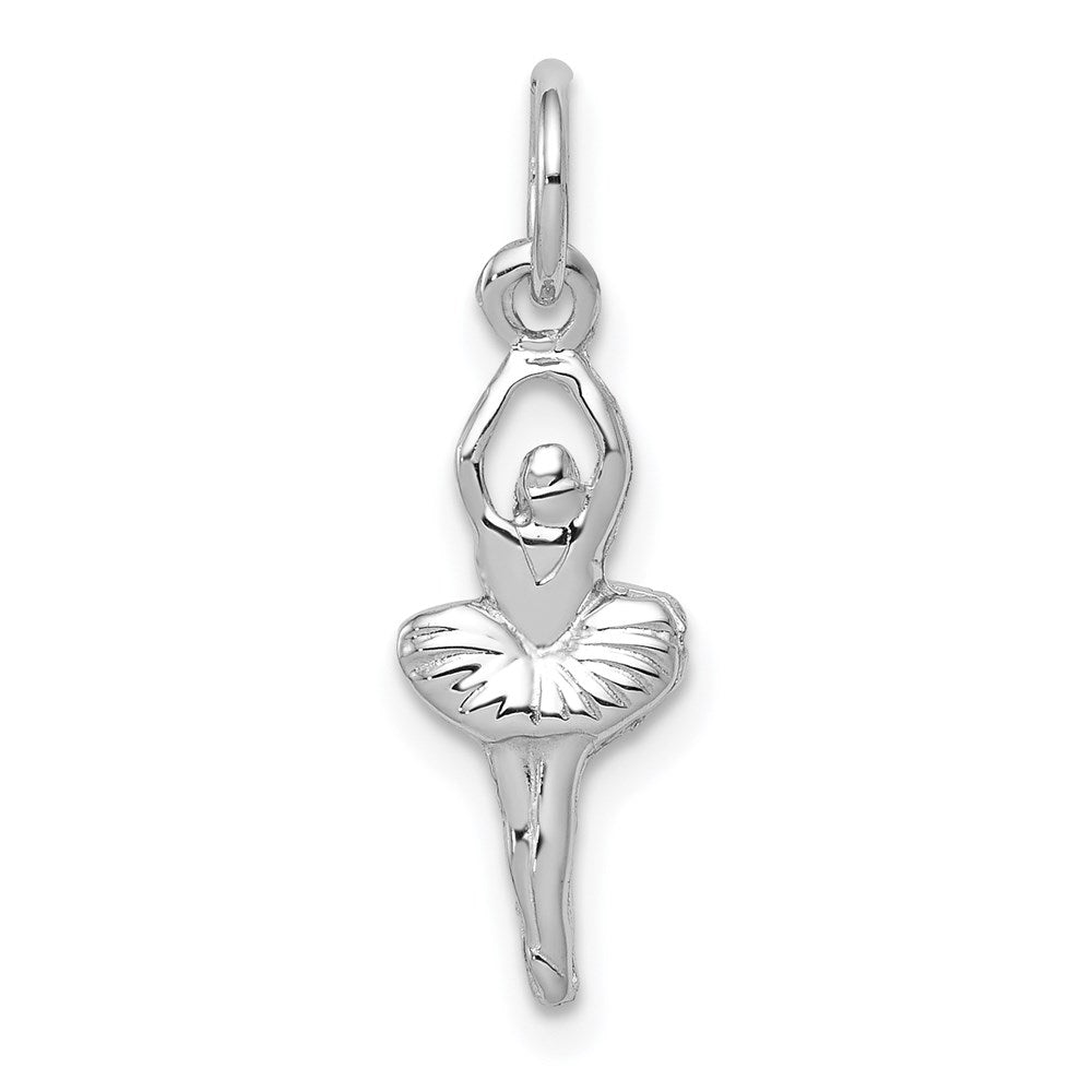 14K White Gold Ballerina Charm