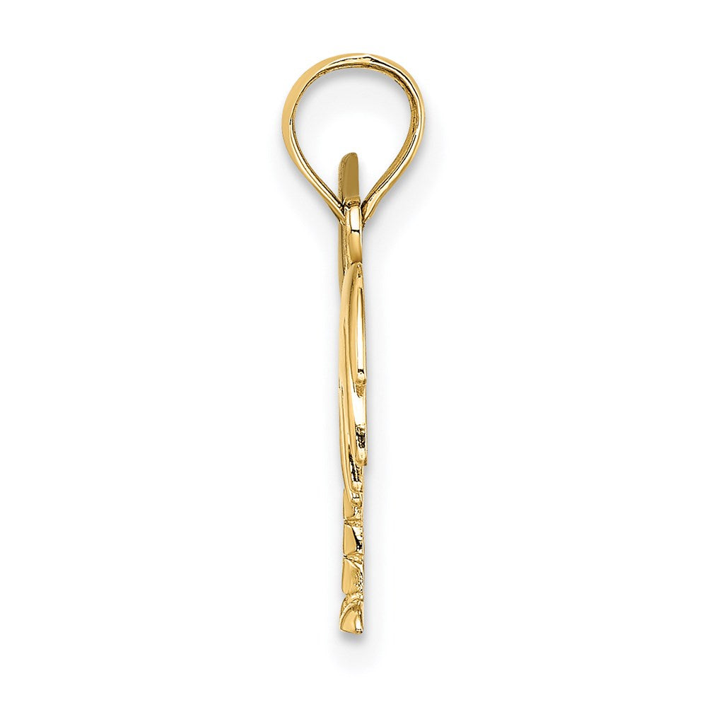 14K Yellow & Rhodium W/ Charleston Palm Tree Charm