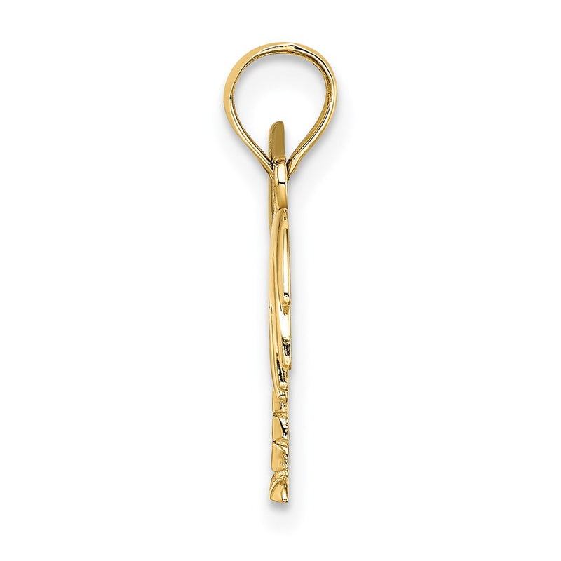 14K Yellow & Rhodium W/ Charleston Palm Tree Charm