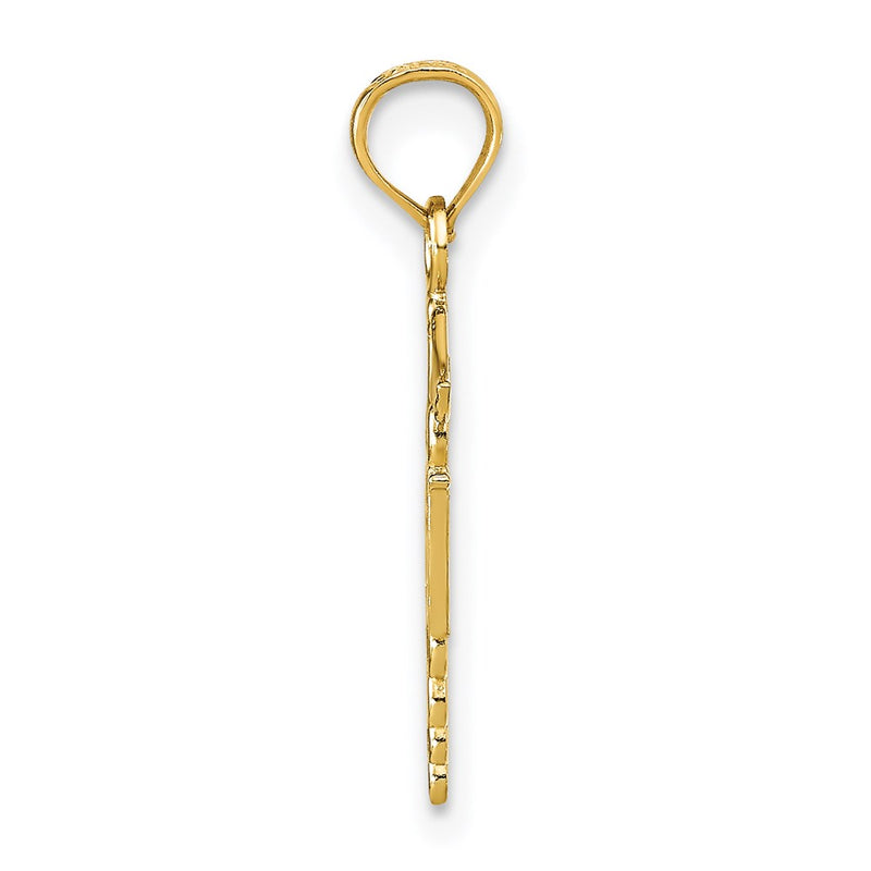 14K Yellow Gold Polished R.N. Pendant