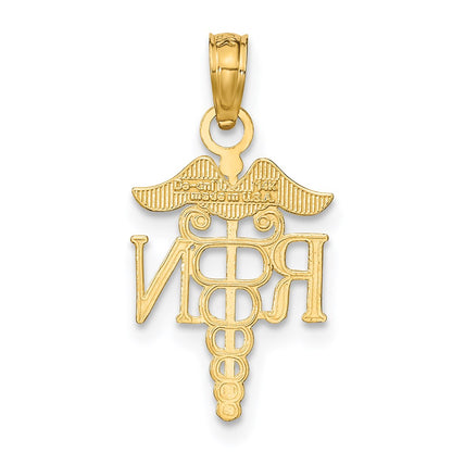 14K Yellow Gold Polished R.N. Pendant
