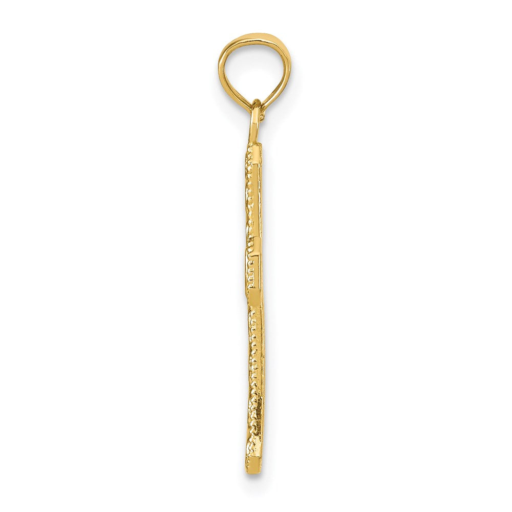 14K Yellow Gold Fancy Cross Pendant