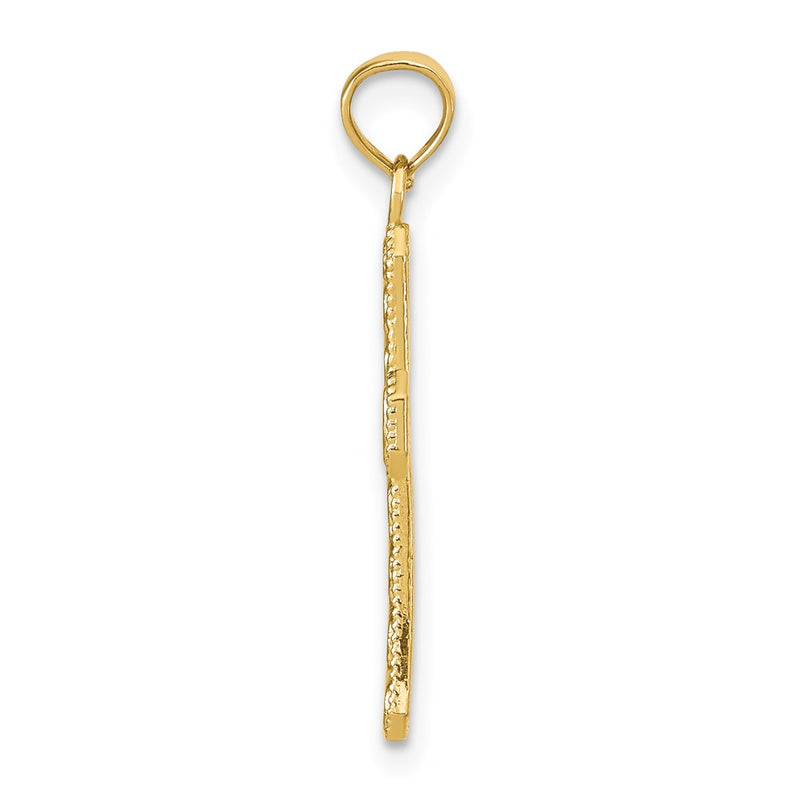 14K Yellow Gold Fancy Cross Pendant