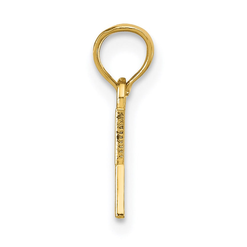 14K Yellow Gold Polished #1 Mom Pendant