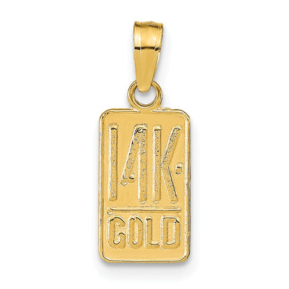 14K Yellow Gold Pendant