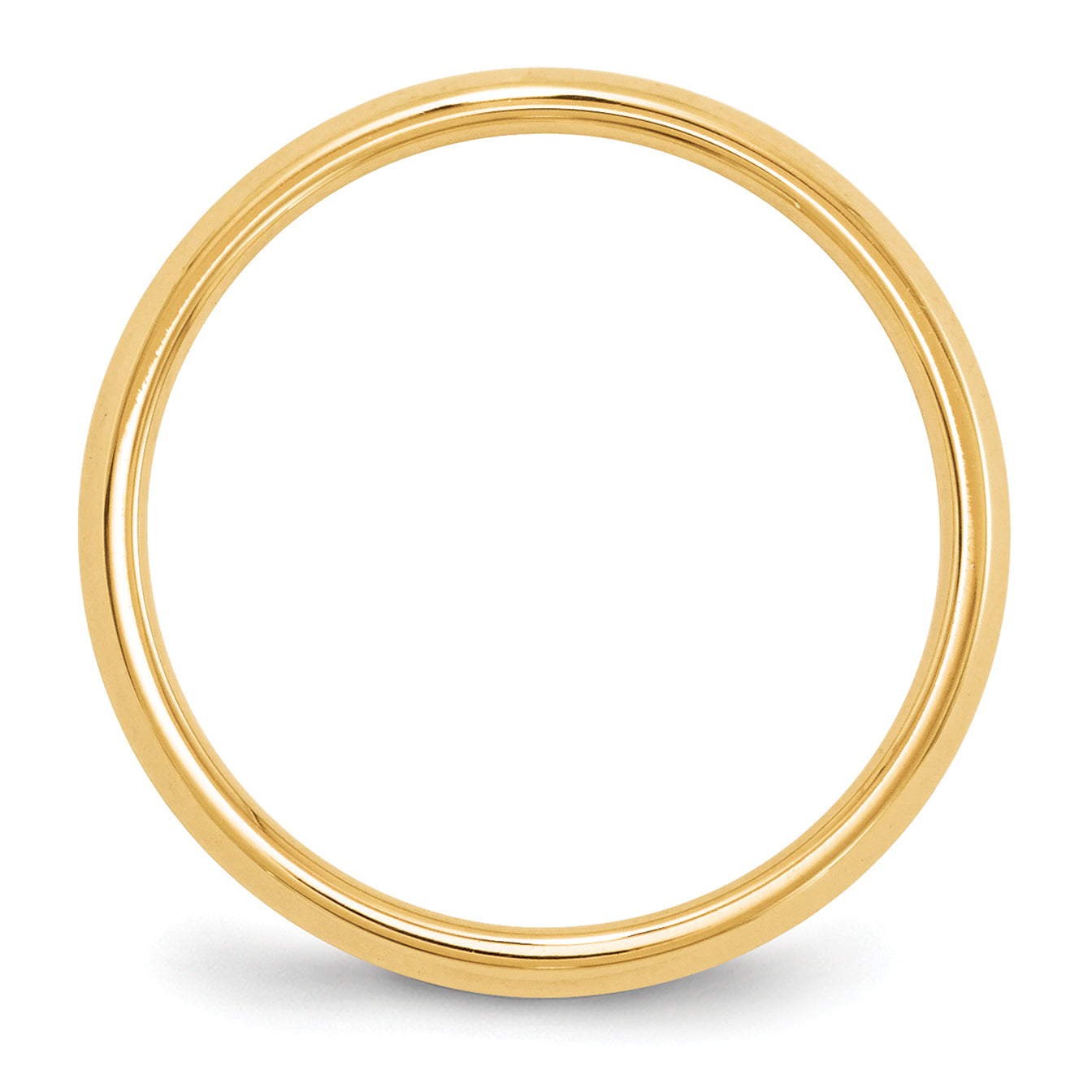Solid 14K Yellow Gold 4mm Knife Edge Comfort Fit Men's/Women's Wedding Band Ring Size 8.5