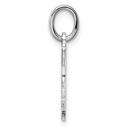 Fashion Kelly Waters Rhodium Plated Small Engraveable Girl Head Charm