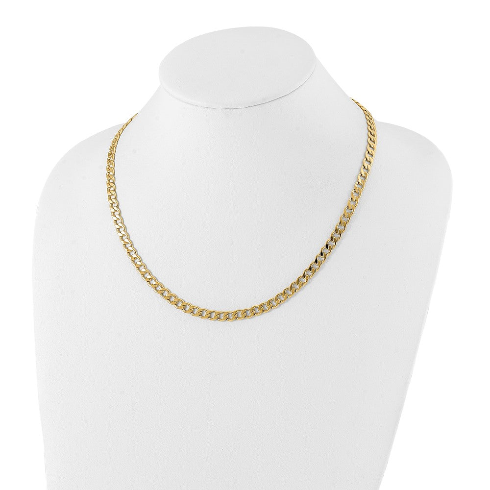 Fashion Kelly Waters Gold Plated 5.5mm Curb Chain Necklace