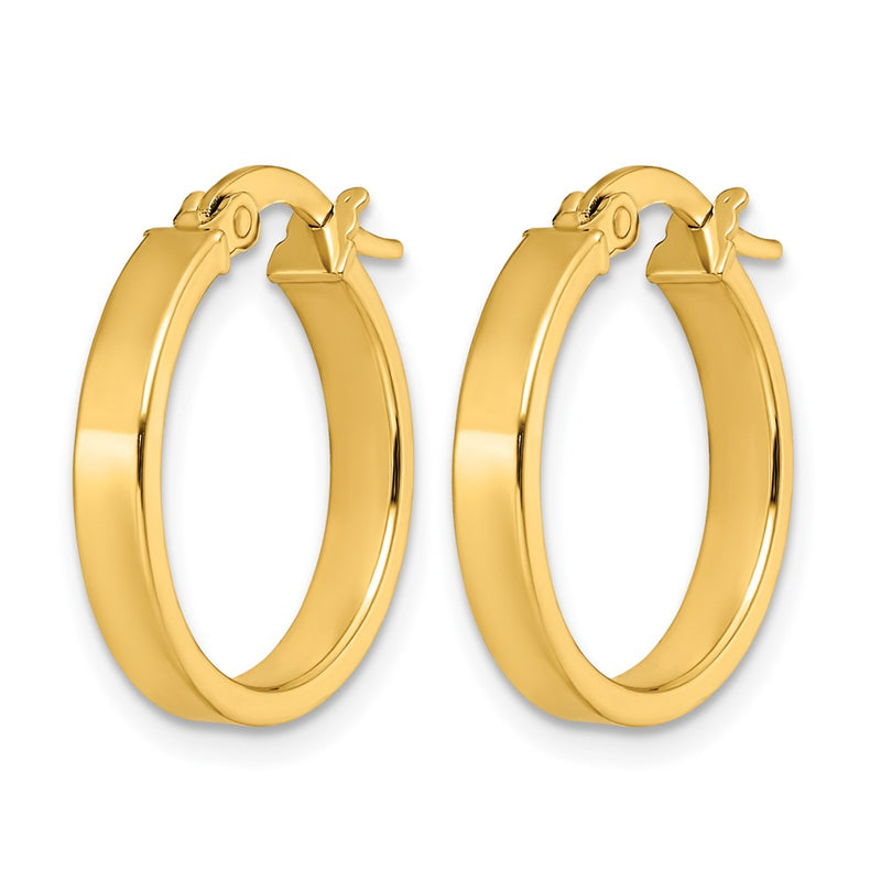 14K Yellow Gold Polished Earrings