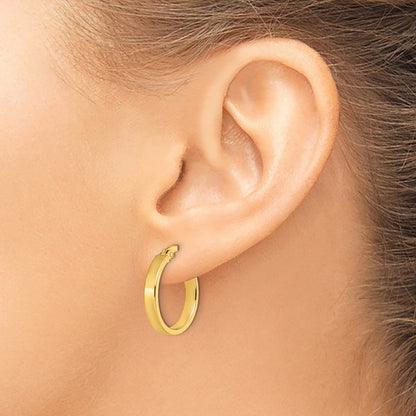 14K Yellow Gold Polished Earrings