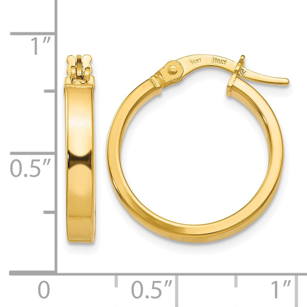 14K Yellow Gold Polished Earrings