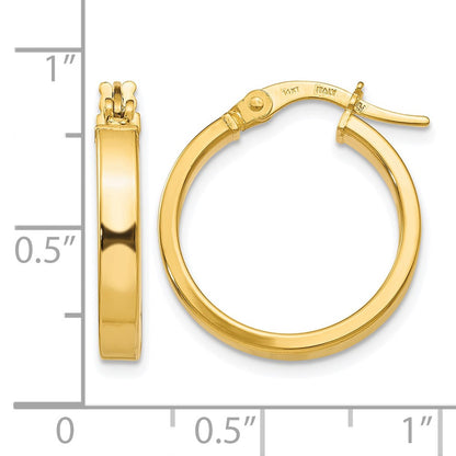 14K Yellow Gold Polished Earrings