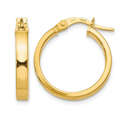 14K Yellow Gold Polished Earrings