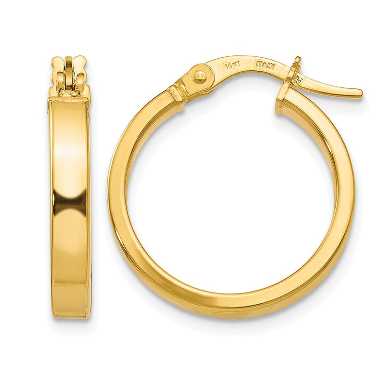14K Yellow Gold Polished Earrings