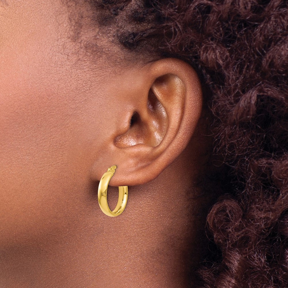 14K Yellow Gold Polished Earrings