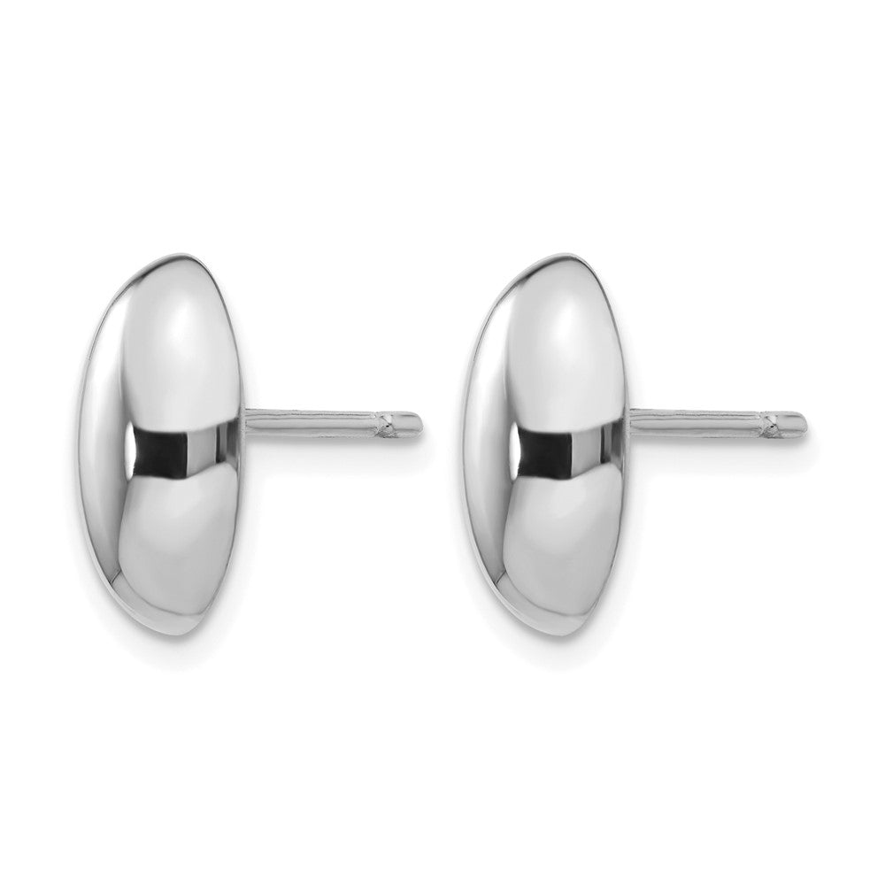 14K White Gold Polished Post Earrings