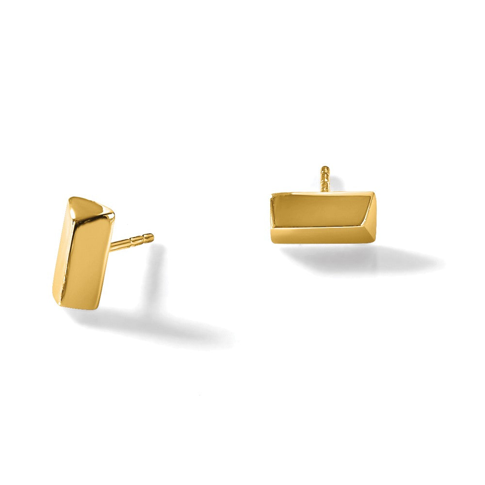 14K Yellow Gold Polished Fancy Post Earrings