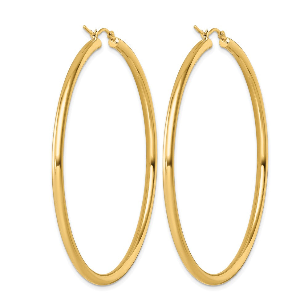 14k-yellow-gold-polished-3mm-hoop-earrings-le2485