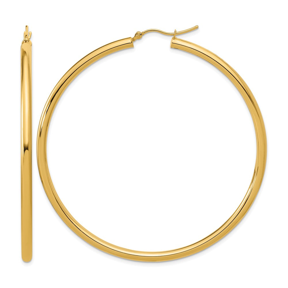 14k-yellow-gold-polished-3mm-hoop-earrings-le2485