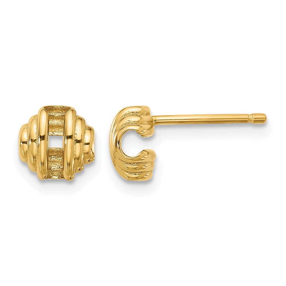 14K Yellow Gold Polished Post Earrings