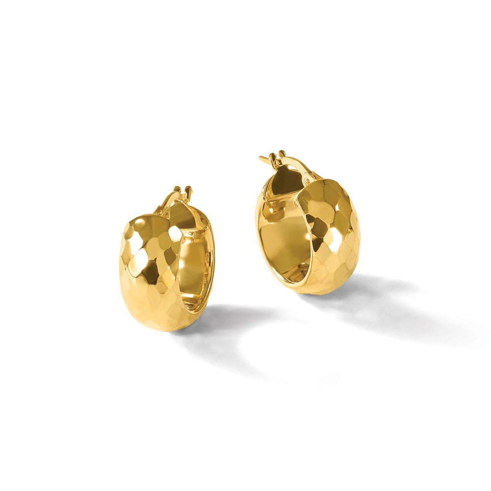 14k-yellow-gold-polished-and-diamond-cut-hoop-earrings-le2842