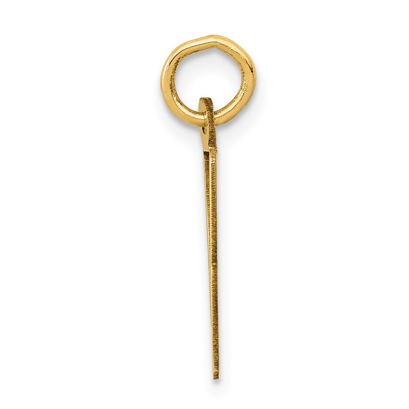14K Yellow Gold Small Polished Elongated 3 Top