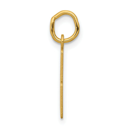 14K Yellow Gold Small Elongated Number 8 Charm