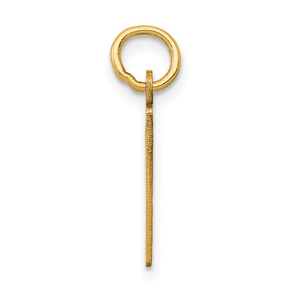 14K Yellow Gold Small Elongated Number 9 Charm