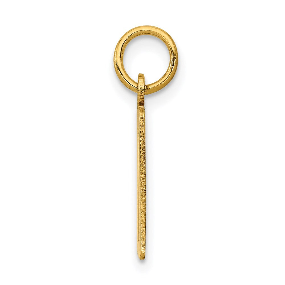 14K Yellow Gold Small Elongated Number 20 Charm
