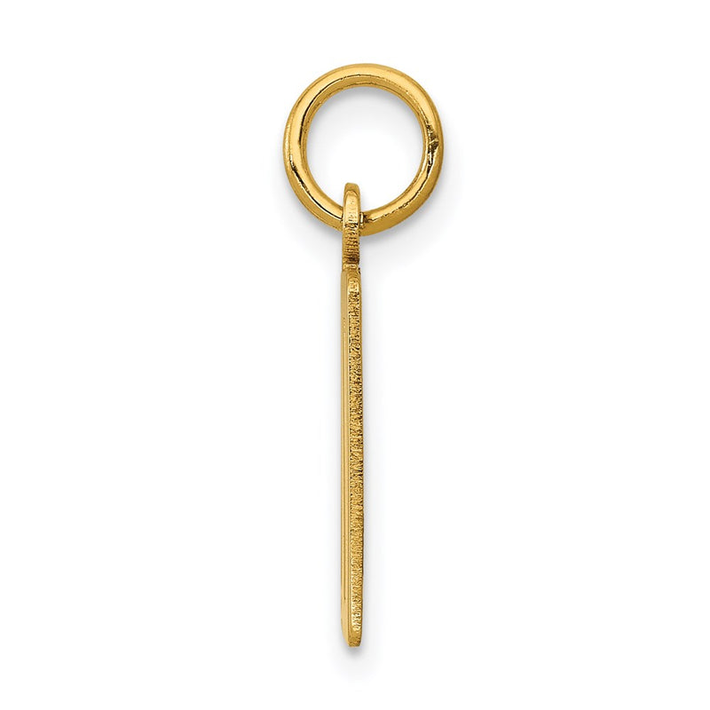 14K Yellow Gold Small Elongated Number 20 Charm