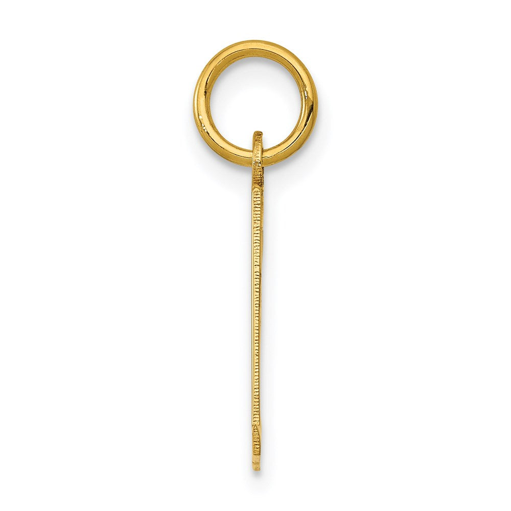 14K Yellow Gold Small Elongated Number 31 Charm