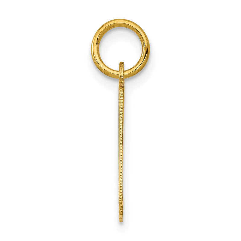 14K Yellow Gold Small Elongated Number 31 Charm