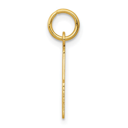 14K Yellow Gold Small Elongated Number 33 Charm