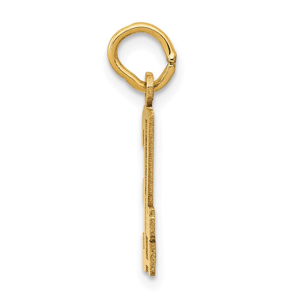 14K Yellow Gold Small Elongated Number 34 Charm