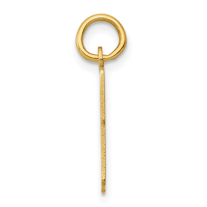 14K Yellow Gold Small Elongated Number 43 Charm