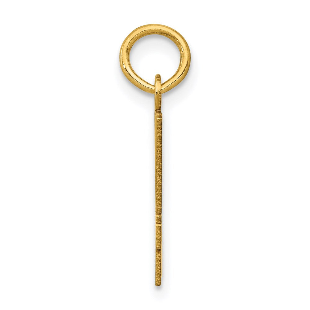 14K Yellow Gold Small Elongated Number 44 Charm