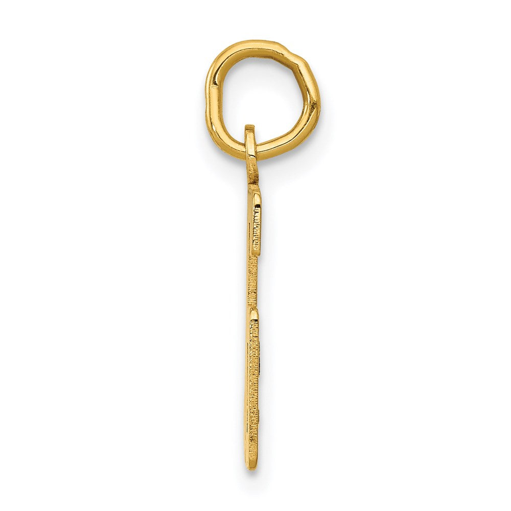 14K Yellow Gold Small Elongated Number 56 Charm