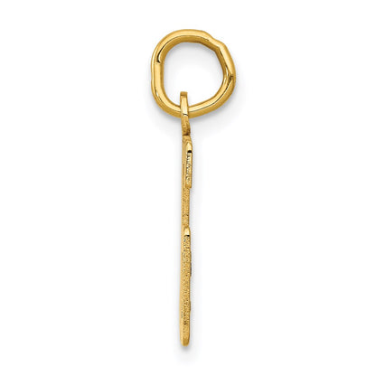 14K Yellow Gold Small Elongated Number 56 Charm