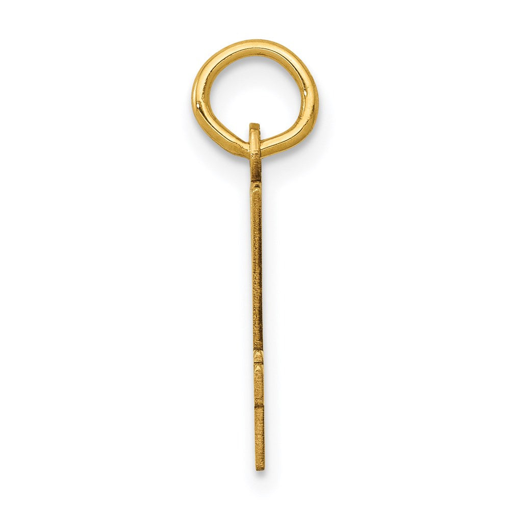 14K Yellow Gold Small Elongated Number 64 Charm
