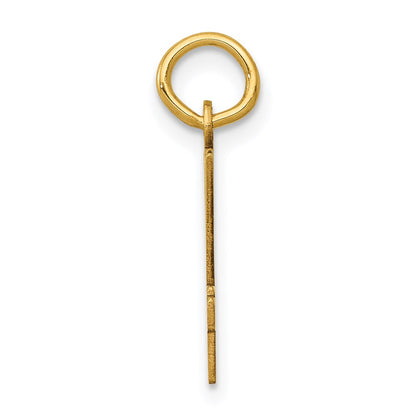 14K Yellow Gold Small Elongated Number 64 Charm