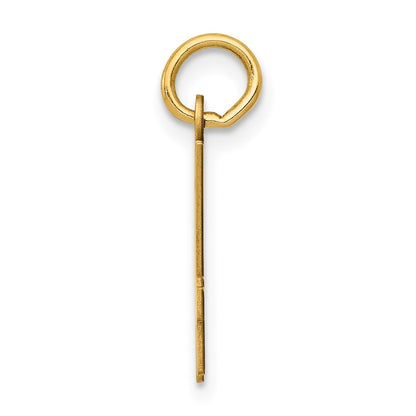 14K Yellow Gold Small Elongated Number 74 Charm