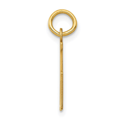14K Yellow Gold Small Elongated Number 75 Charm